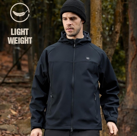 Men's Heated black Jacket Ulusern Size Xl - Picture 2 of 14